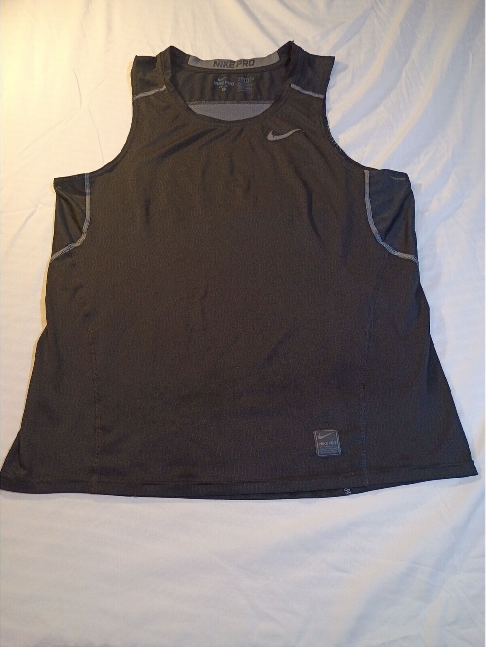 Nike Pro Dri-FIT Black Sleeveless Athletic Tank Top Size L